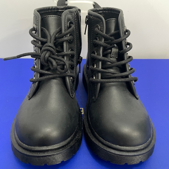 Steve Madden Girls Black Lace Up Booties Size 13m - Picture 2 of 7